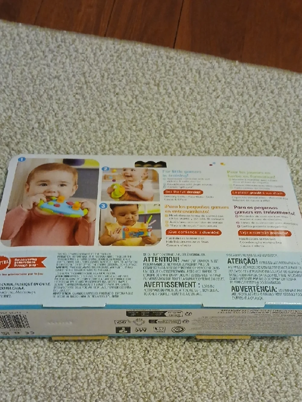 Fisher-Price Bright Blue and Lime Gamer Toy Set 3m + New
